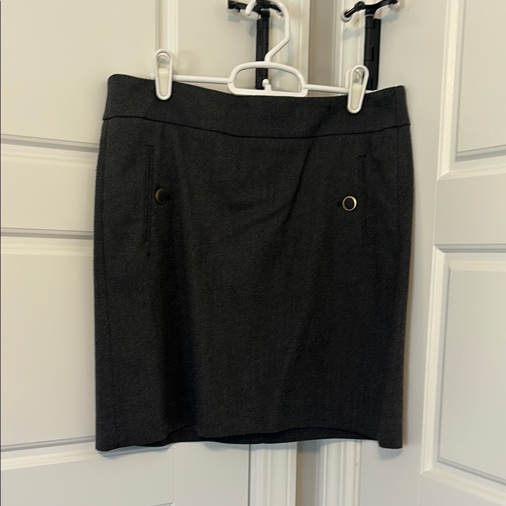 Charcoal Gray Mini Skirt